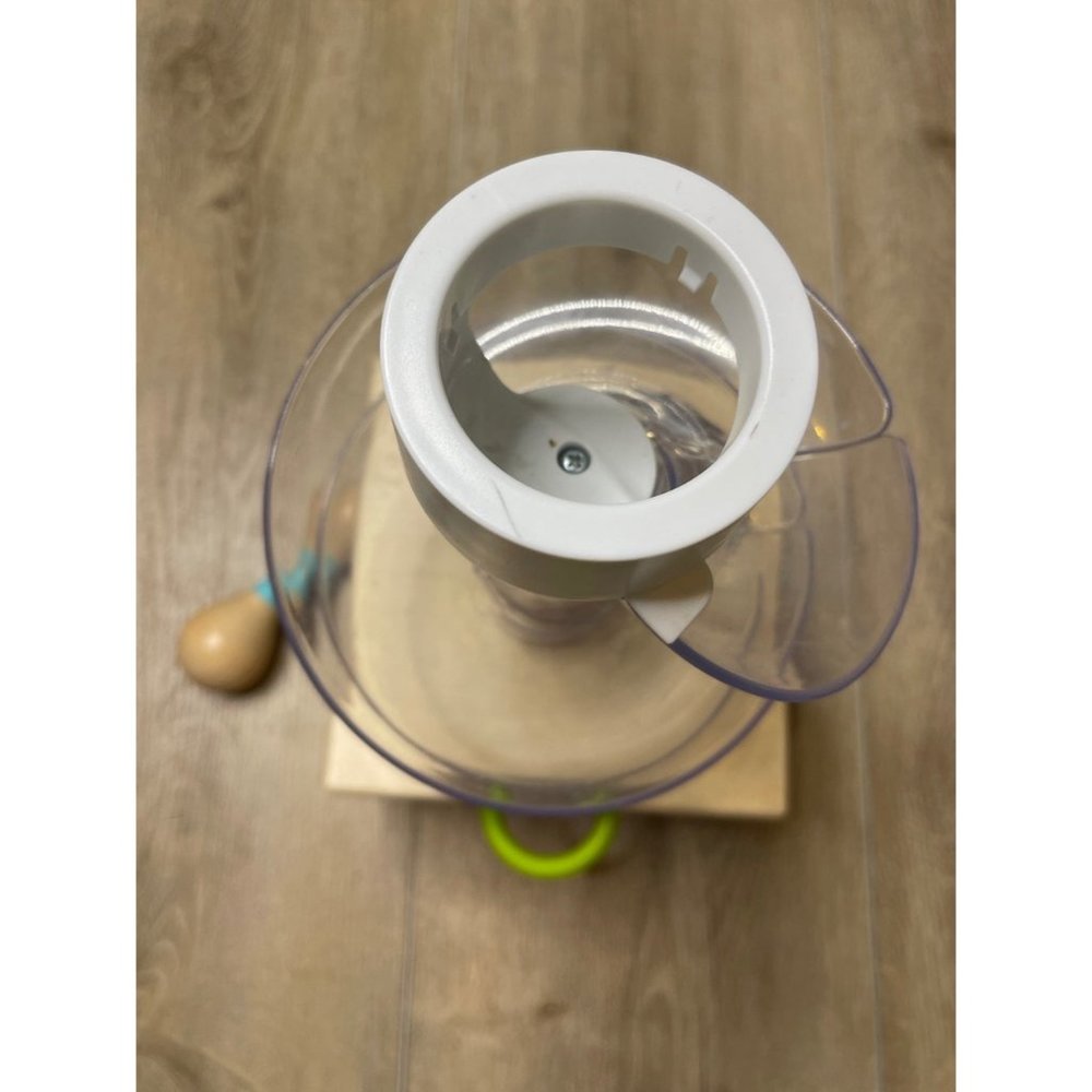 Lovevery Slide and Seek Ball Run tower and wooden rattle set - Picture 7 of 9